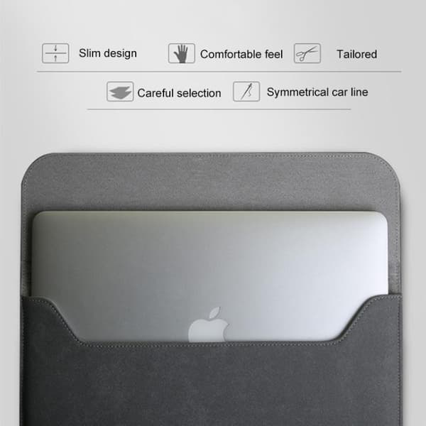 13,3" Laptopveske / Dataveske / Macbook - Lær - Velg farge