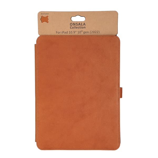 ONSALA COLLECTION Tablet Cover Leather iPad 10,9" 10th Gen 2022 Brown