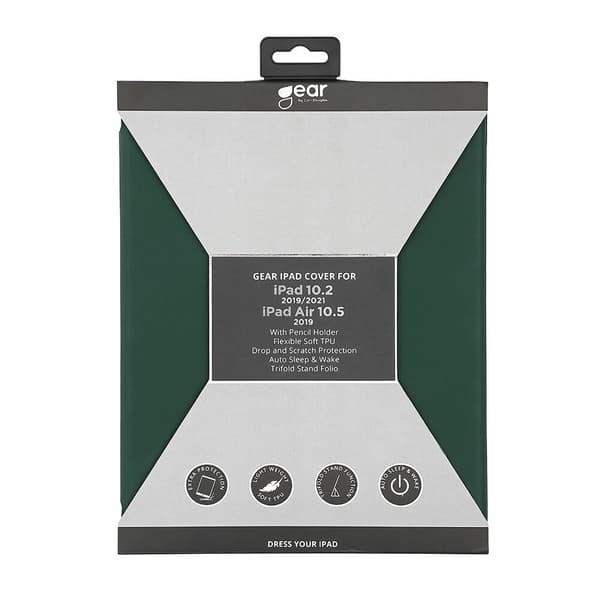 GEAR Tablet cover Soft Touch Grøn iPad 10.2" 19/20/21 & iPad Air 10.5" 2019