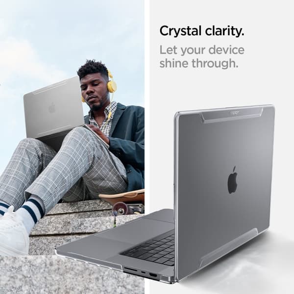Spigen MacBook Pro 16 M1 (A2485)/M2 (A2780)/M3 (A2991) Skal Thin Fit Crystal Clear