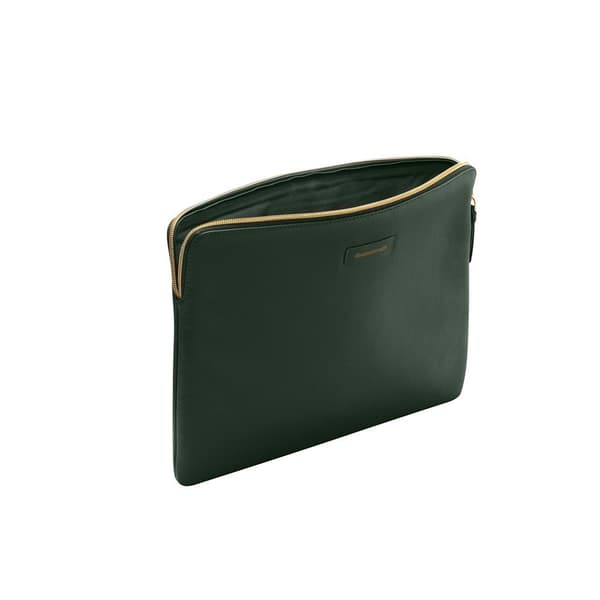 dbramante1928 Sleeve 13" Paris Pebbled Evergreen