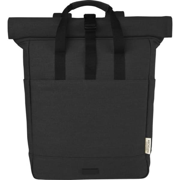 Joey Roll Top Canvas 15L ryggsäck för bärbar dator Solid Black One Size