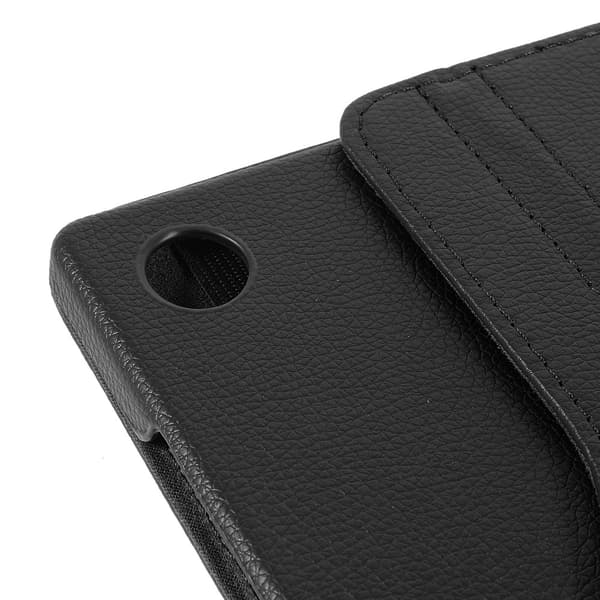 SKALO Samsung Tab A8 10.5 (2021/2022) 360 Litchi Flip Cover - Sort