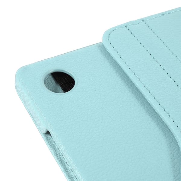 SKALO Samsung Tab A8 10.5 (2021/2022) 360 Litchi Flip Cover - Turkis