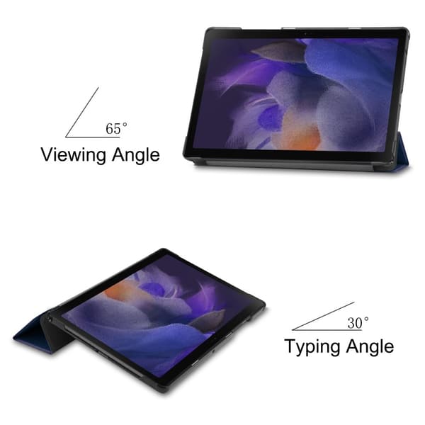 SKALO Samsung Tab A8 10.5 (2021/2022) Trifold Flip Cover - Mørkeblå
