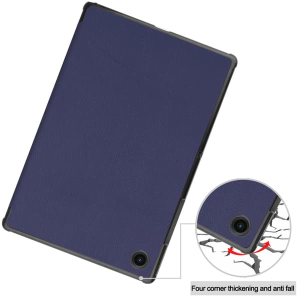 SKALO Samsung Tab A8 10.5 (2021/2022) Trifold Flip Cover - Mørkeblå