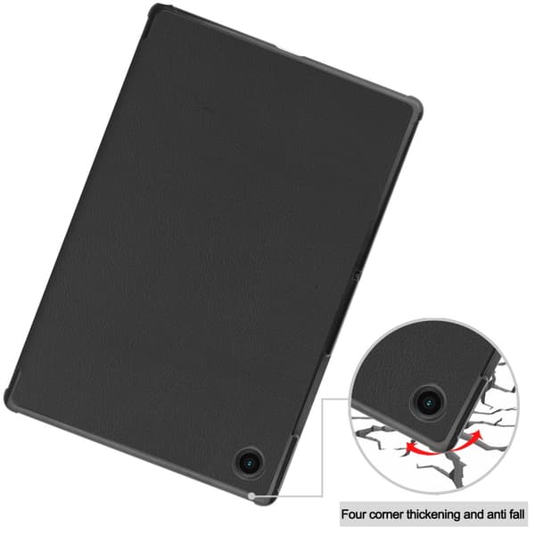 SKALO Samsung Tab A8 10.5 (2021/2022) Trifold Suojakotelo - Musta