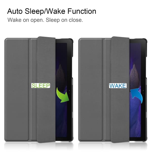 SKALO Samsung Tab A8 10.5 (2021/2022) Trifold Flip Cover - Grå