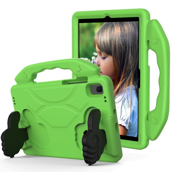 SKALO Samsung Tab A8 10.5 (2021/2022) Thumb Up Lasten Suojakotelo- Vihreä