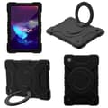 Pikkukuva 7 / 11: SKALO Samsung Tab A8 10.5 (2021/2022) Extra Shock Resistant Armor Rengas kuori olkahihnalla - Musta