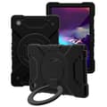 Pikkukuva 8 / 11: SKALO Samsung Tab A8 10.5 (2021/2022) Extra Shock Resistant Armor Rengas kuori olkahihnalla - Musta