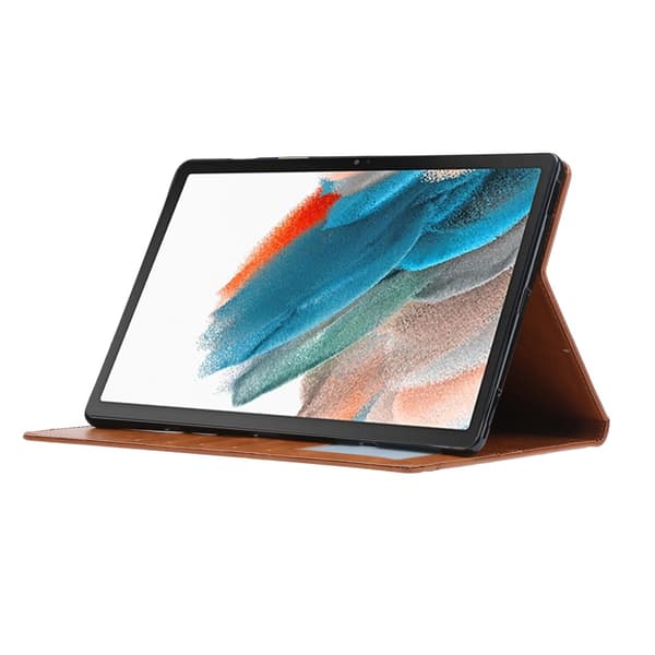 SKALO Samsung Tab A8 10.5 (2021/2022) PU-Läder Plånboksfodral - Brun
