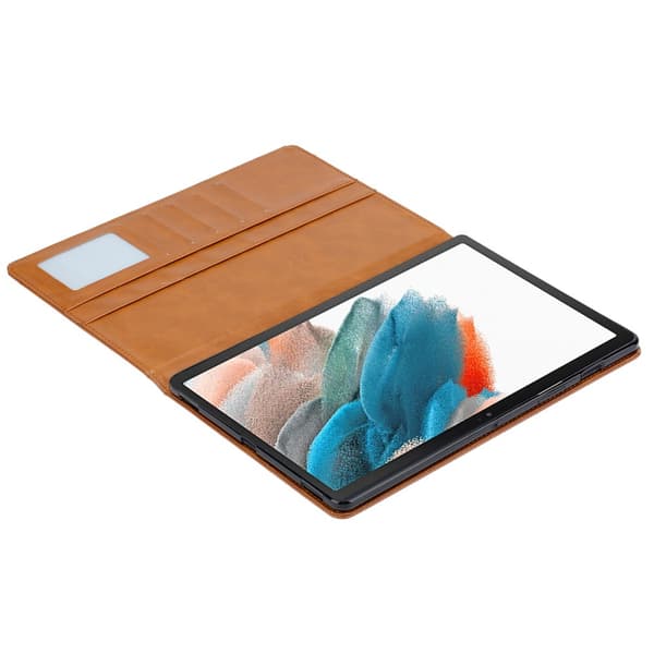 SKALO Samsung Tab A8 10.5 (2021/2022) PU-Läder Plånboksfodral - Brun