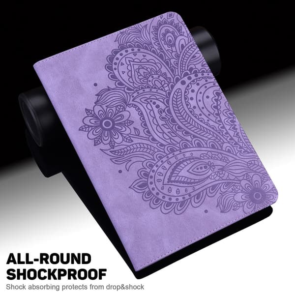 SKALO Samsung Tab A8 10.5 (2021/2022) Mandala Fodral - Lila