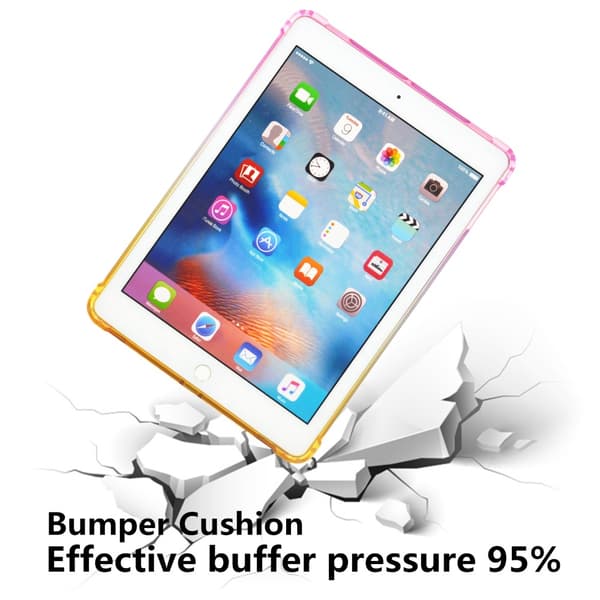 SKALO iPad 10.2 Gradient TPU Cover - Lilla-Turkis