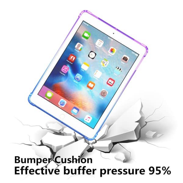 SKALO iPad 10.2 Gradient TPU Cover - Lilla-Blå