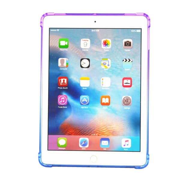 SKALO iPad 10.2 Gradient TPU Cover - Lilla-Blå