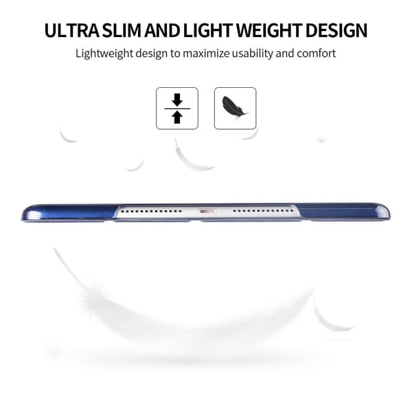 SKALO iPad 10.2 Trifold Flip Cover - Mørkeblå