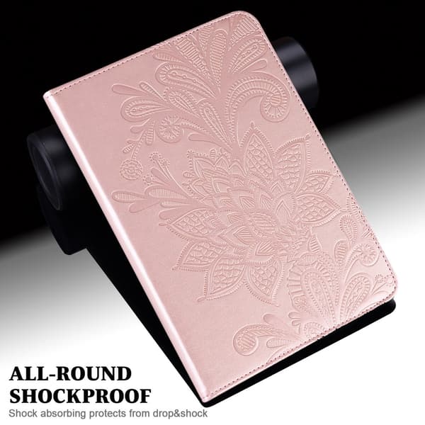 SKALO iPad 10.2 Mandala Flip Cover - Rosa guld