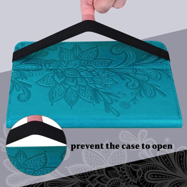SKALO iPad 10.2 Mandala Flip Cover - Blå