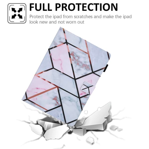 SKALO iPad 10.2 Marmor Flip Cover - Marble