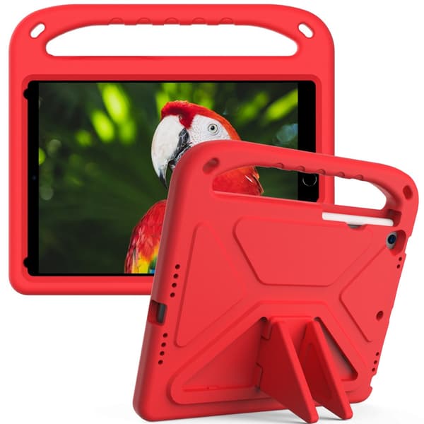 SKALO iPad 10.2 Barnskal med handtag och ställ - Röd