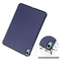 Miniatyrbillede 7 af 11: SKALO iPad 10.9 (2022) Trifold Flip Cover - Blå