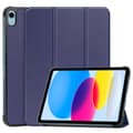 Miniatyrbillede 1 af 11: SKALO iPad 10.9 (2022) Trifold Flip Cover - Blå