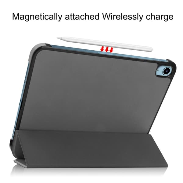 SKALO iPad 10.9 (2022) Trifold Flip Cover - Grå