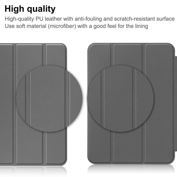 SKALO iPad 10.9 (2022) Trifold Flip Cover - Grå