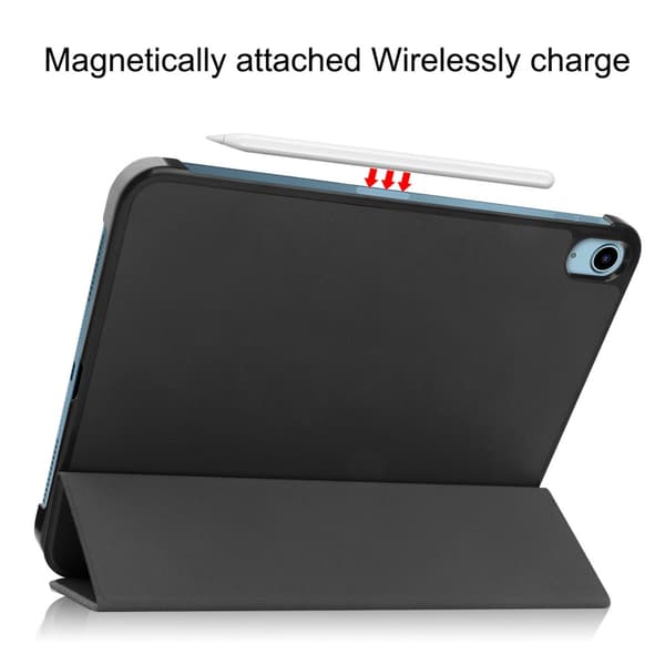 SKALO iPad 10.9 (2022) Trifold Flip Cover - Sort