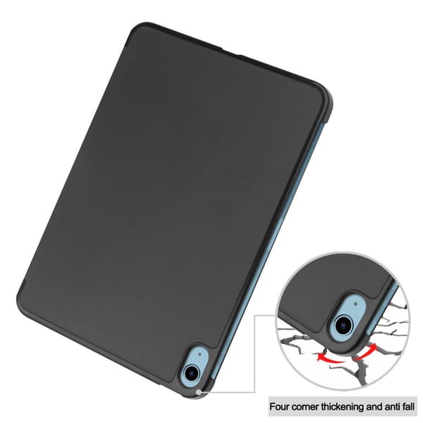 SKALO iPad 10.9 (2022) Trifold Flip Cover - Sort