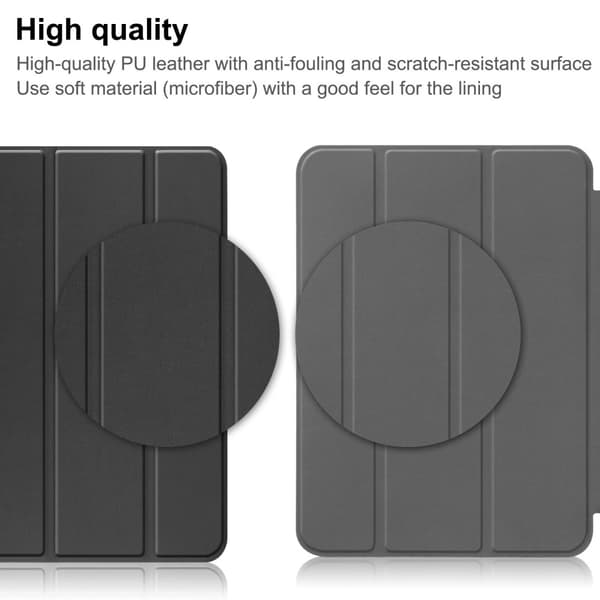 SKALO iPad 10.9 (2022) Trifold Flip Cover - Sort