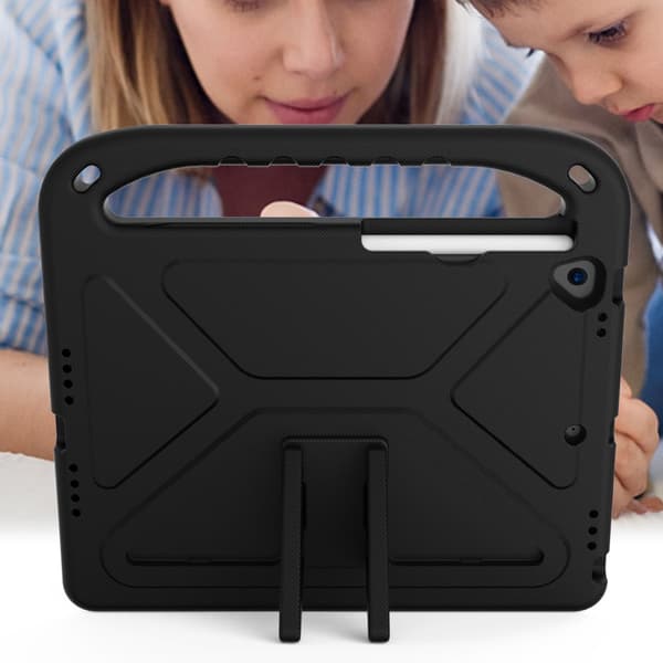 SKALO iPad 10.2 Barnskal med handtag och ställ - Svart