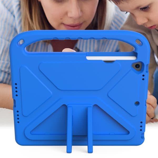 SKALO iPad 10.2 Lapsikuori kahvalla ja jalustalla - Sininen