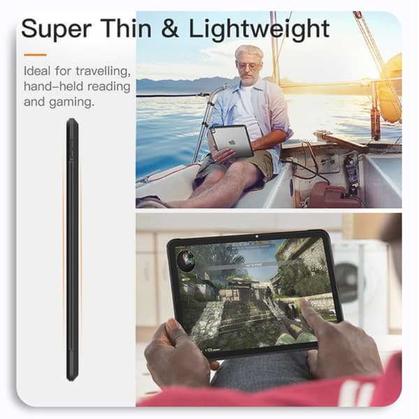 SKALO iPad 10.9 (2022) Hybrid Cover - Sort
