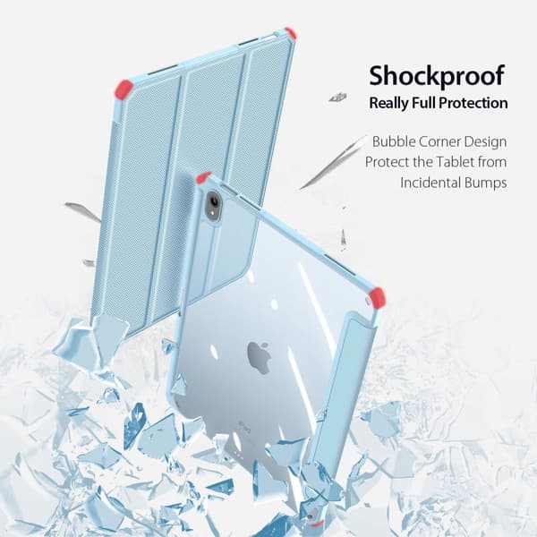 DUX DUCIS iPad 10.9 (2022) TOBY Series Trifold Flip Cover - Turkis