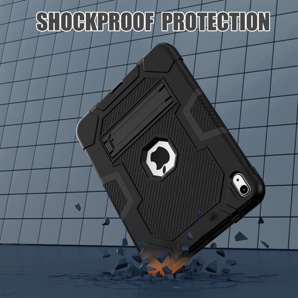 SKALO iPad 10.9 (2022) Extra Shockproof Armor Shockproof Cover - Sort