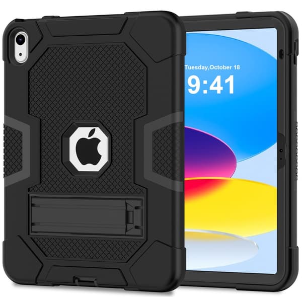 SKALO iPad 10.9 (2022) Extra Shockproof Armor Shockproof Cover - Sort