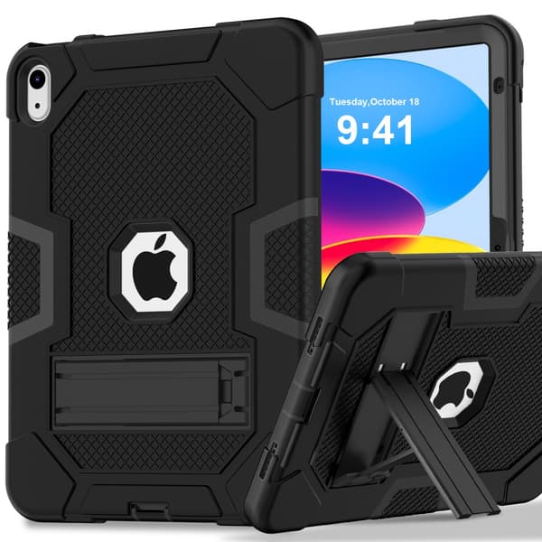 SKALO iPad 10.9 (2022) Extra Shockproof Armor Shockproof Cover - Sort