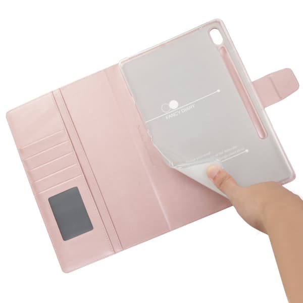 SKALO Samsung Tab S7/S8 PU-læder Flip Cover - Rosa guld