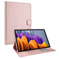Miniatyrbillede 1 af 6: SKALO Samsung Tab S7/S8 PU-læder Flip Cover - Rosa guld