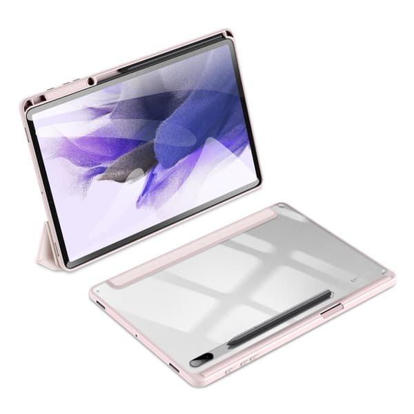 DUX DUCIS Samsung Tab S7+/S7 FE/S8+ TOBY Series Trifold Flip Cover - Pink