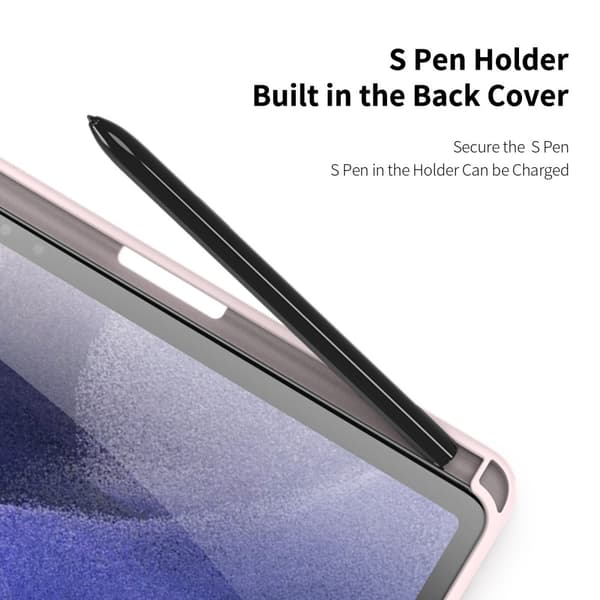 DUX DUCIS Samsung Tab S7+/S7 FE/S8+ TOBY Series Trifold Flip Cover - Pink