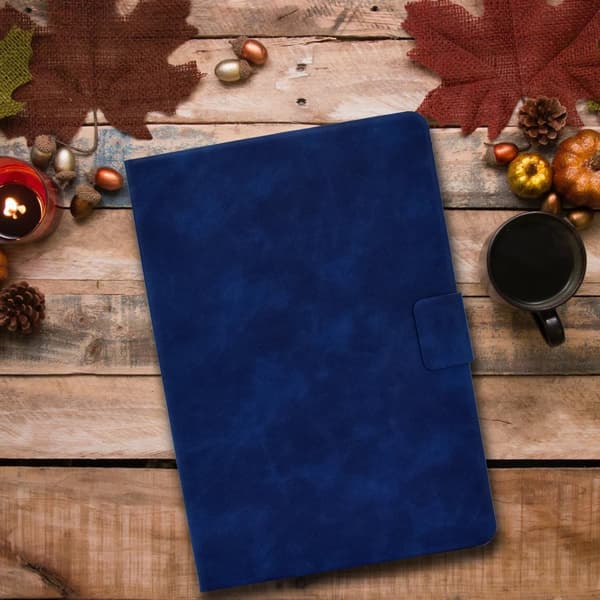 SKALO Samsung Tab S7/S8 PU-Läder Fodral - Blå