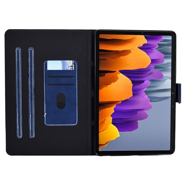 SKALO Samsung Tab S7/S8 PU-Läder Fodral - Blå