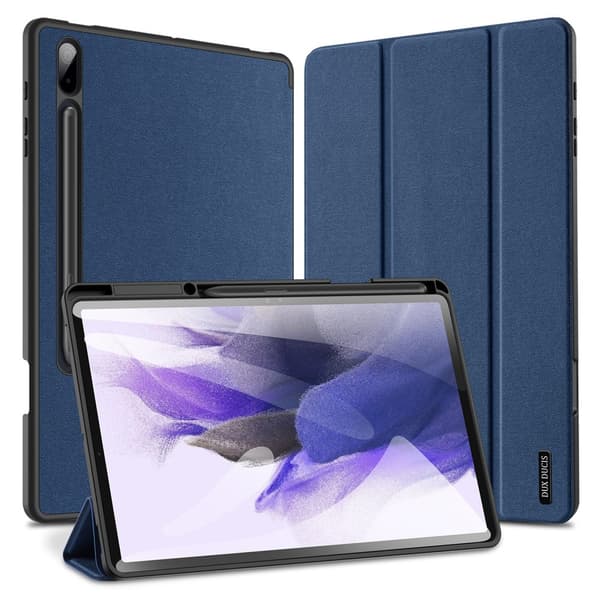 DUX DUCIS Samsung Tab S7+/S7 FE/S8+ DOMO Series Trifold Flip Cover - Blå