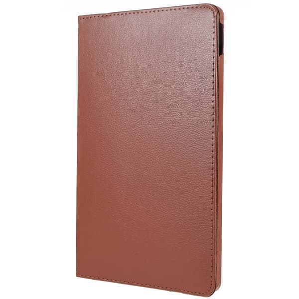SKALO Lenovo Tab M10 Plus 10.6" (Gen 3) 360 Litchi Flip Cover - Brun