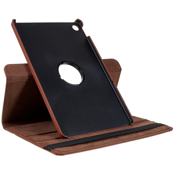SKALO Lenovo Tab M10 Plus 10.6" (Gen 3) 360 Litchi Flip Cover - Brun