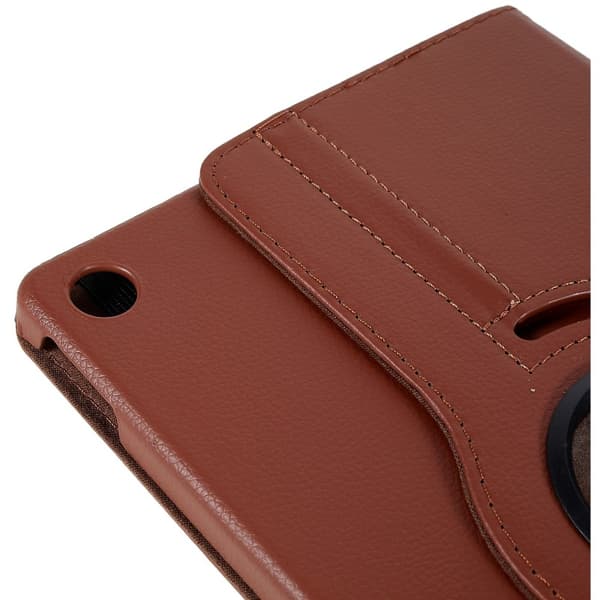 SKALO Lenovo Tab M10 Plus 10.6" (Gen 3) 360 Litchi Flip Cover - Brun